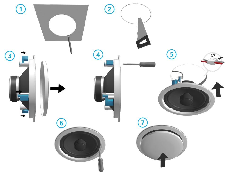 Монтаж BIAMP CM1008