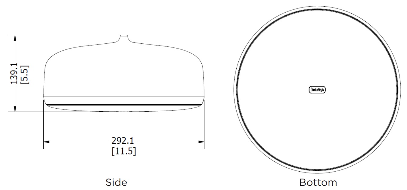 Габаритные размеры BIAMP P6