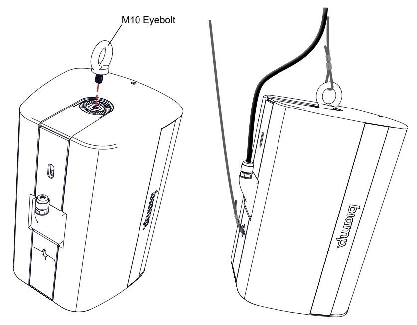 Навесной монтаж BIAMP EX-S10SUB-UB