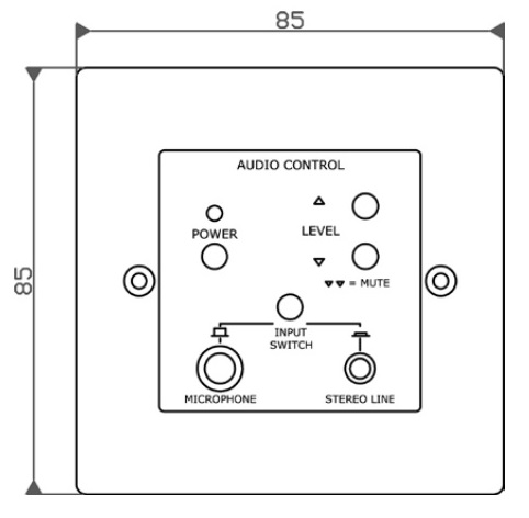 Габаритные размеры BIAMP ACPL