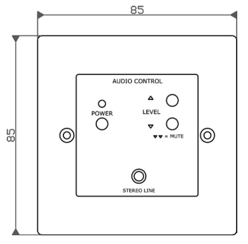 Габаритные размеры BIAMP ACPR