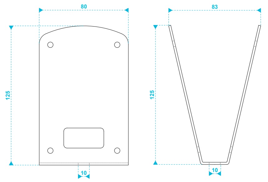 Габаритные размеры BIAMP MASKCV