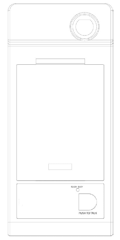 Вид микрофонной консоли BIAMP DIMIC1 сверху