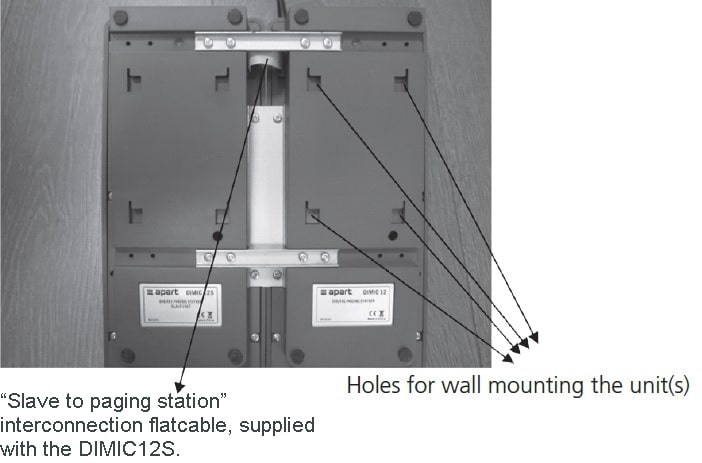 Металлические скобы и плоский кабель блока расширения BIAMP DIMIC12S