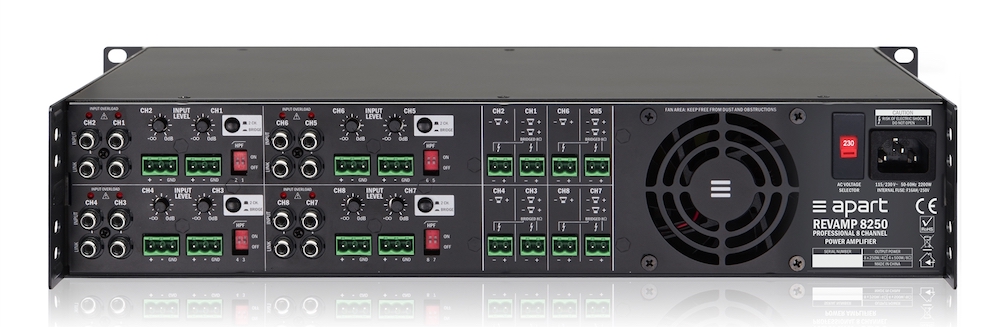 BIAMP REVAMP8250 - цифровой восьмиканальный усилитель мощности 350 Вт ...