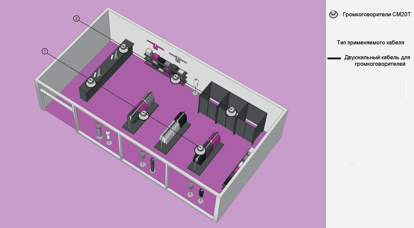 Схема расположения оборудования.