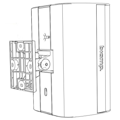 Двухполосный настенный громкоговоритель EX-S6-CM-W