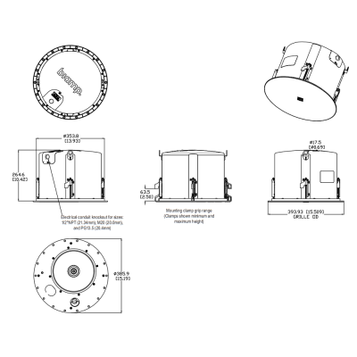 Двухполосный потолочный громкоговоритель DX-IC10