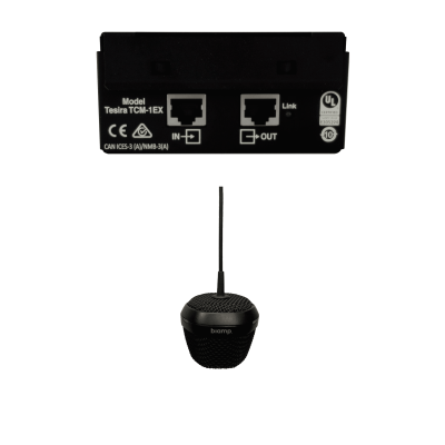 Потолочный дополнительный подвесной микрофон для цифровой системы Tesira Parle TCM-1EX Black