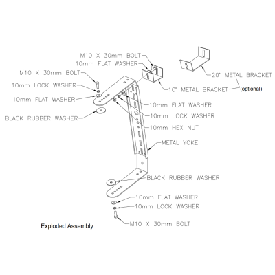 Кронштейн для АС Community V2-1596W VB-Y15W